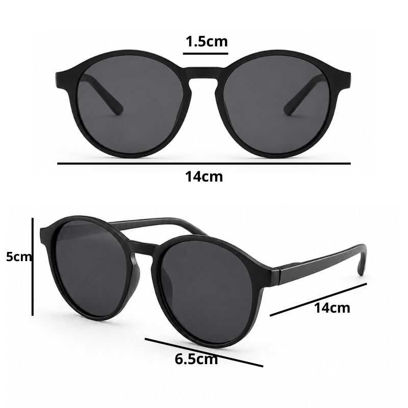 Lentes Circulares Marrón Mate