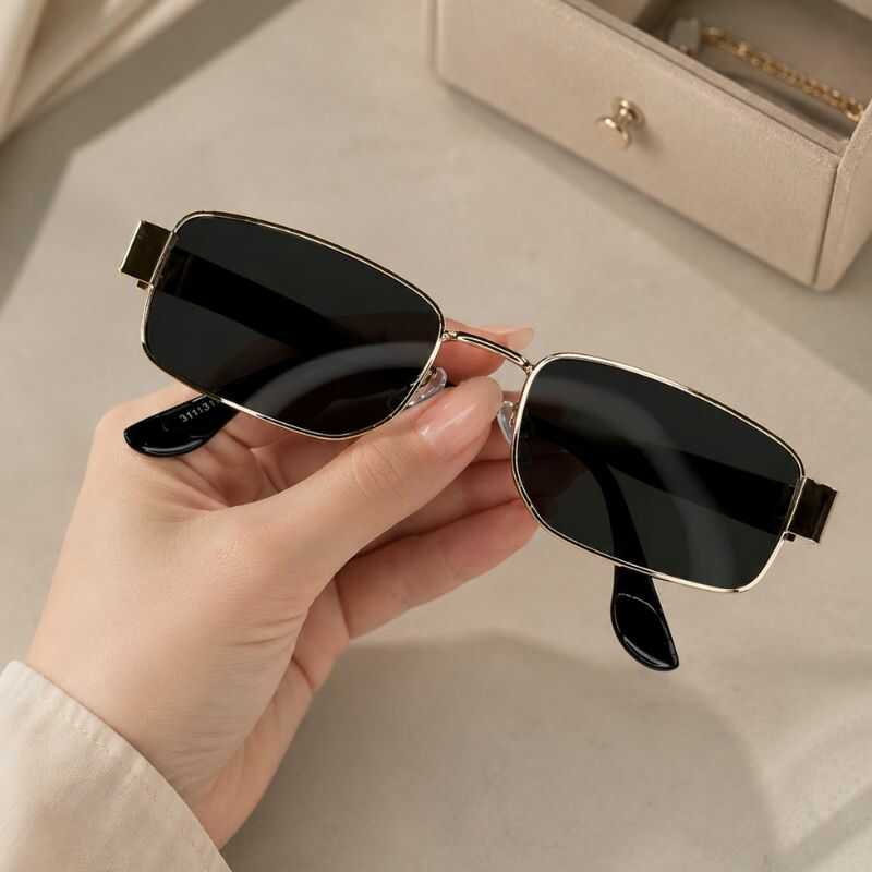 Lentes Golden Rectangulares Negro