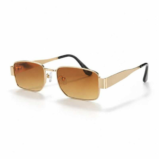 Lentes Golden Rectangulares Marrón