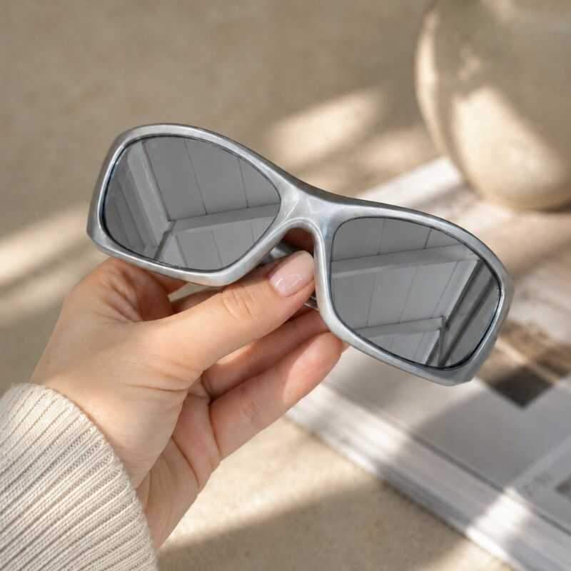 Lentes Y2K Envolventes Gris