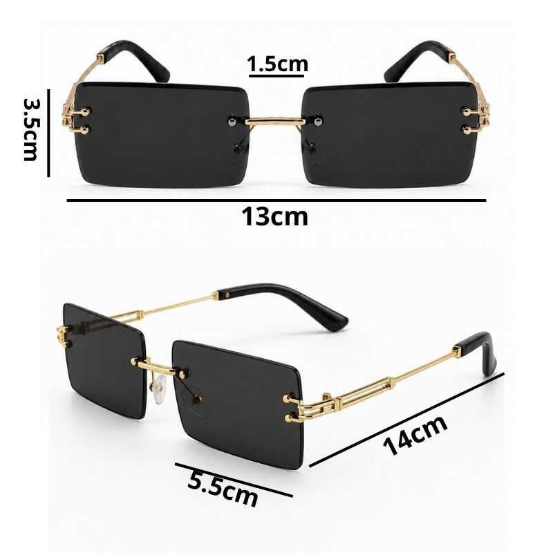 Lentes Rimless Negro