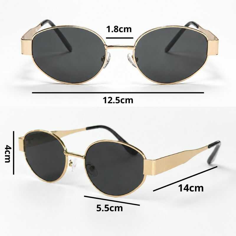 Lentes Golden Ovalados Marrón