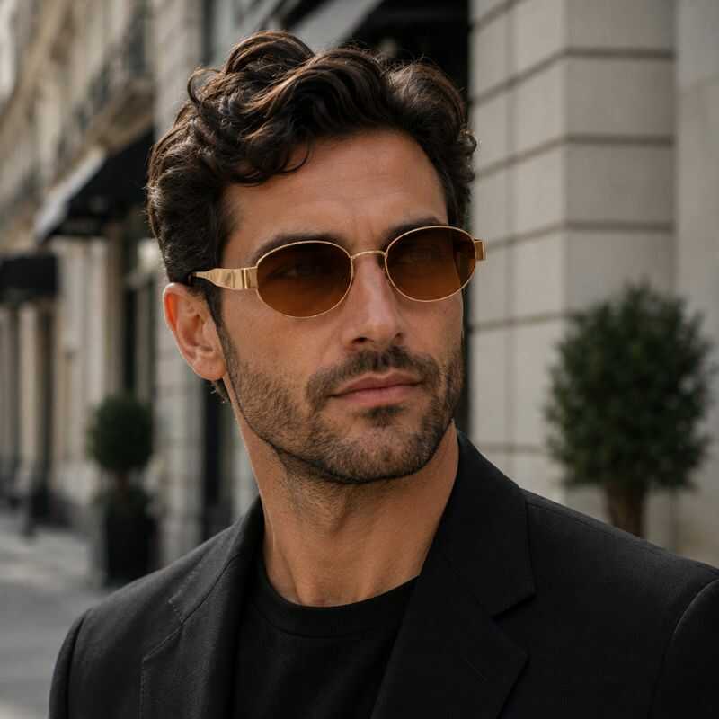 Lentes Golden Ovalados Marrón