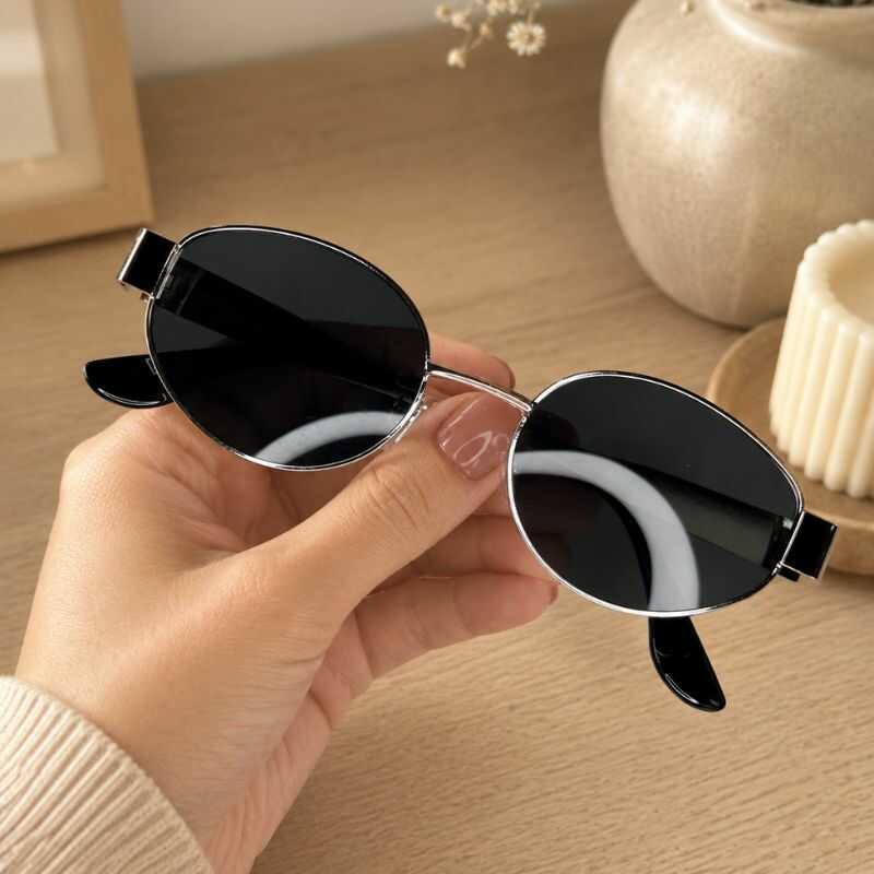 Lentes Silver Ovalados Negro