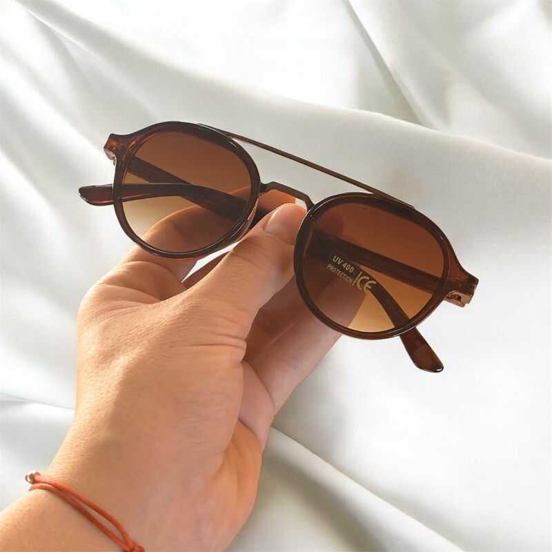 Lentes Circulares Marrón