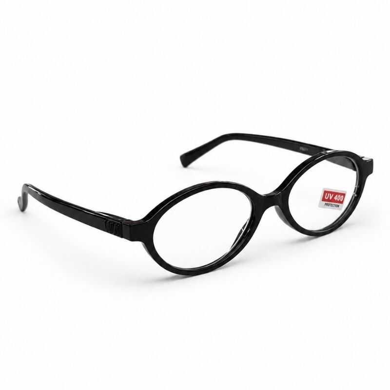 Lentes Oval Transparentes Negro