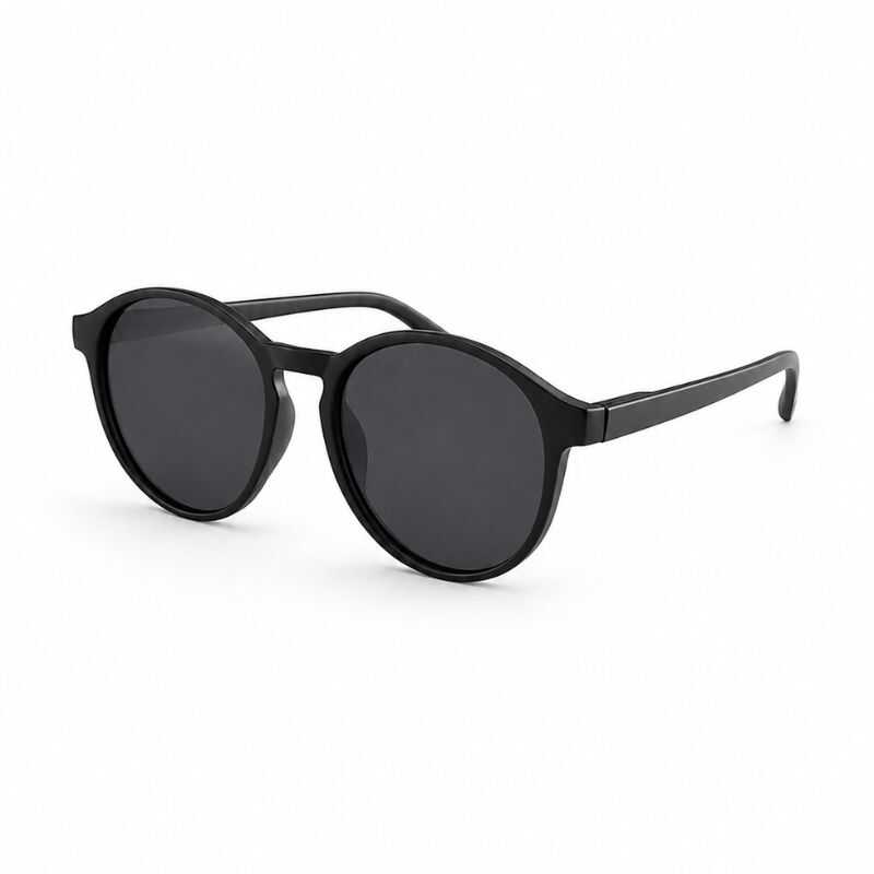 Lentes Circulares Negro Mate