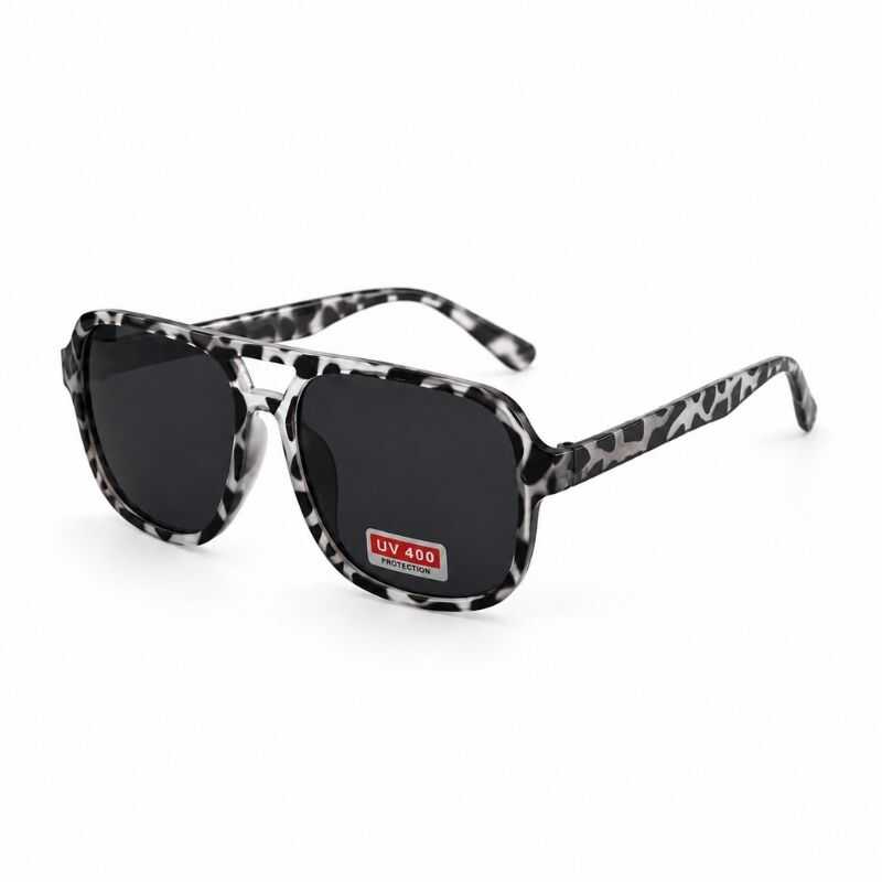 Lentes Aviador Animal Print Negro