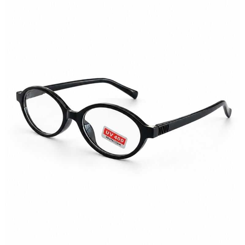 Lentes Oval Transparentes Negro