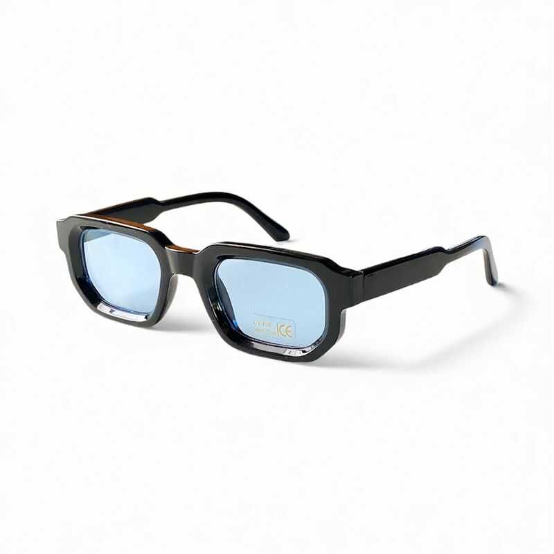 Lentes Rectangulares Grueso Azul