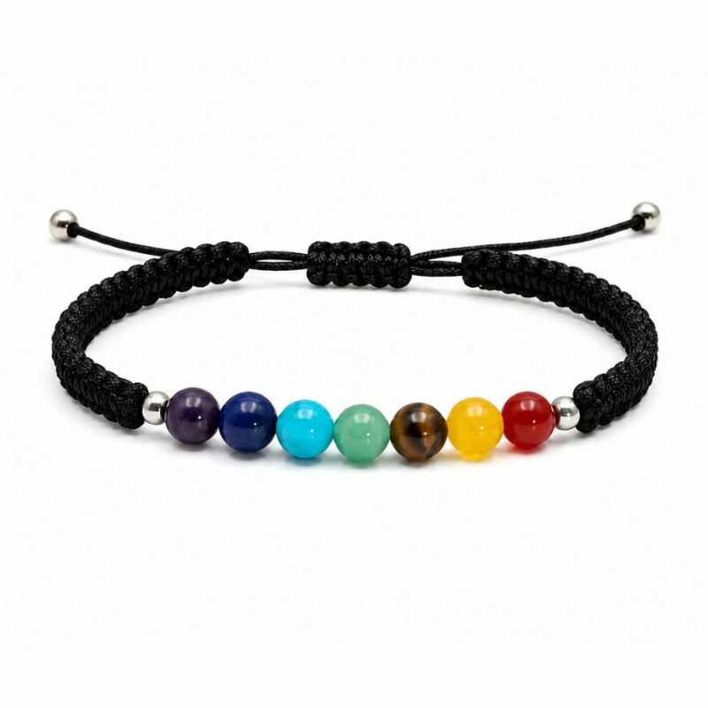 Pulsera 7 chakras hilo ajustable