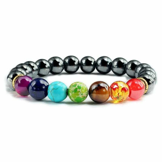 Pulsera 7 Chakras Hematita