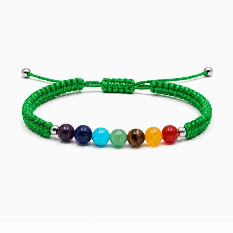 Pulsera 7 chakras hilo ajustable