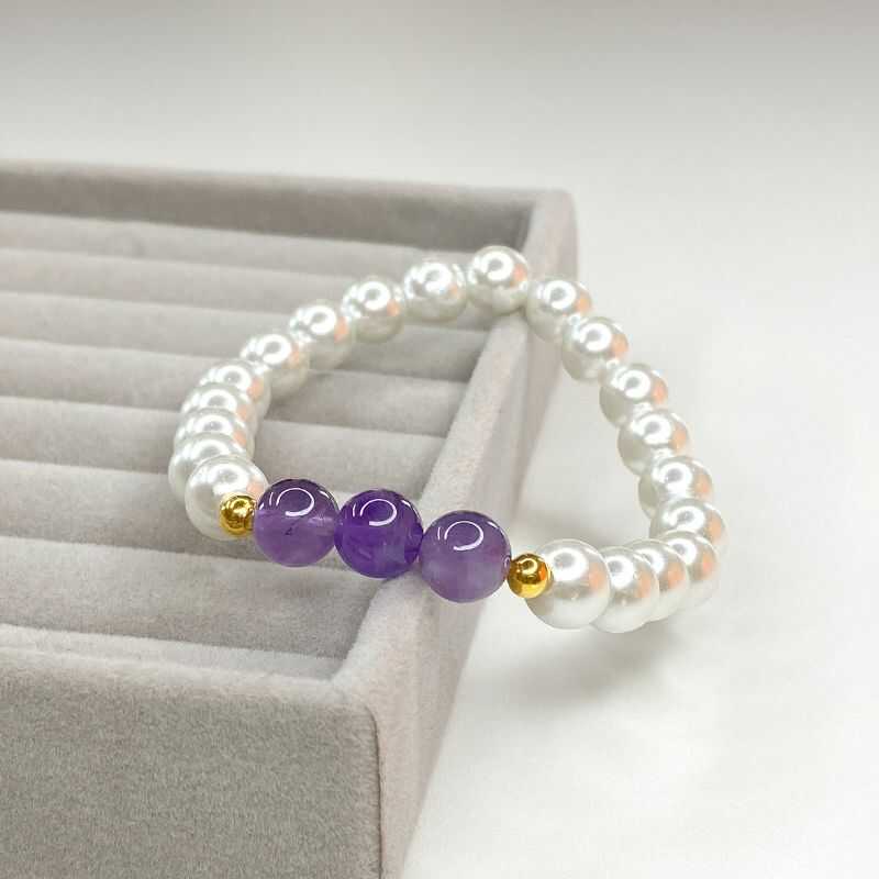 Pulsera Perlas y Amatista