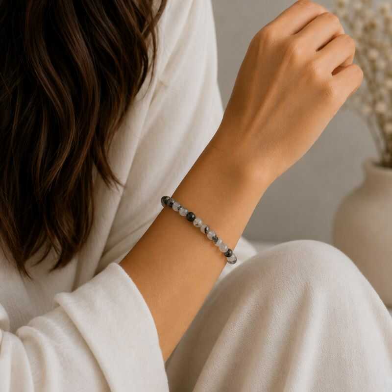 Pulsera Cuarzo Turmalinado