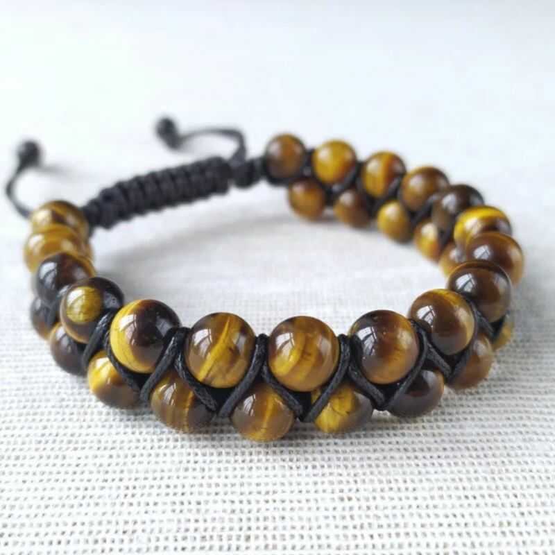Pulsera Doble Ojo de Tigre