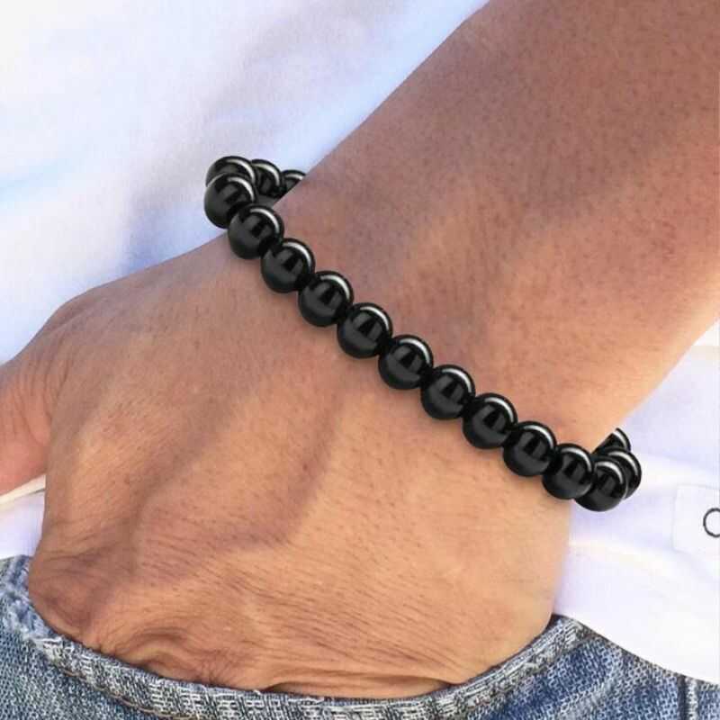 Pulsera Ajustable Ágata Negra