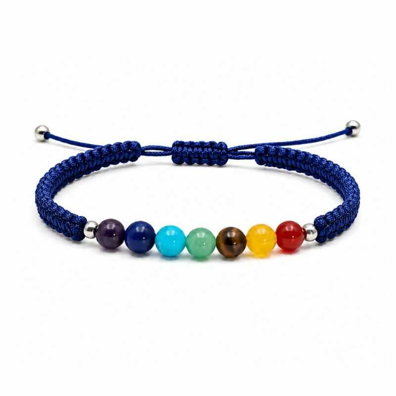 Pulsera 7 chakras hilo ajustable