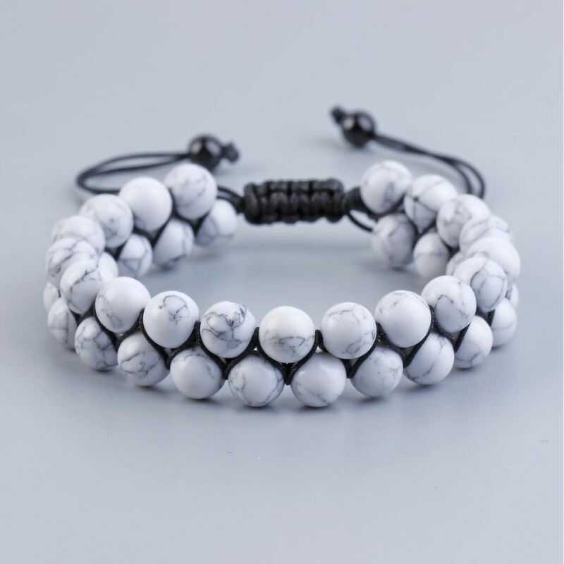 Pulsera Doble Howlita Reconstituida