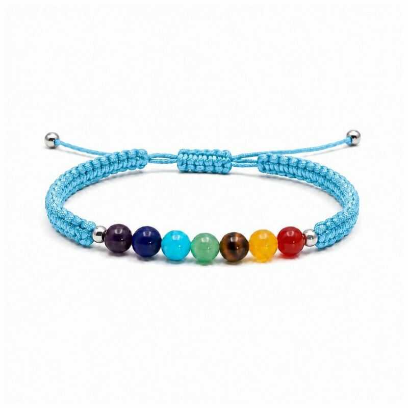 Pulsera 7 chakras hilo ajustable