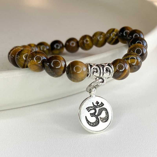 Pulsera OM Ojo de Tigre