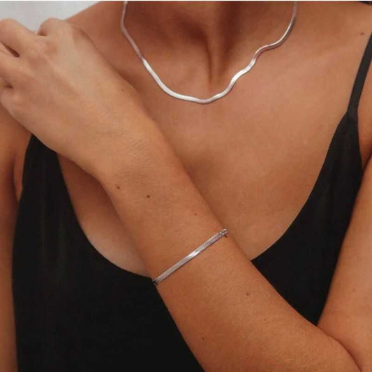 Set Snake Plateado