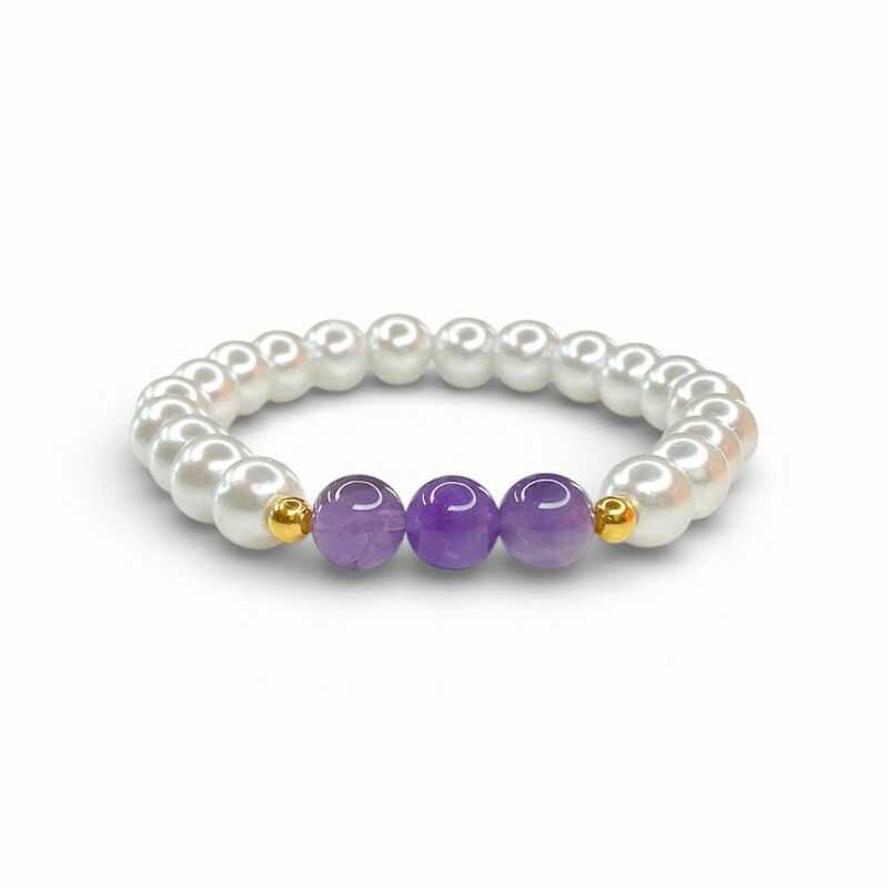 Pulsera Perlas y Amatista