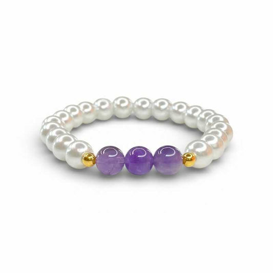 Pulsera Perlas y Amatista