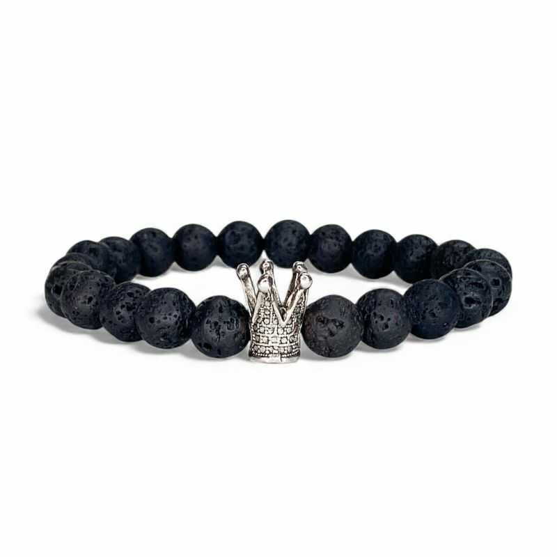 Pulsera Corona Roca Volcánica
