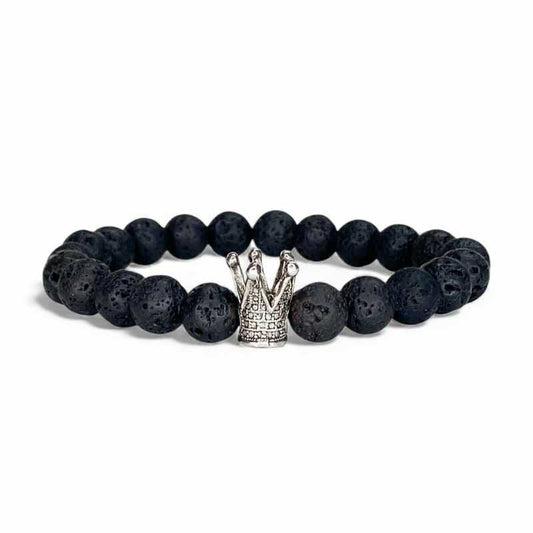 Pulsera Corona Roca Volcánica