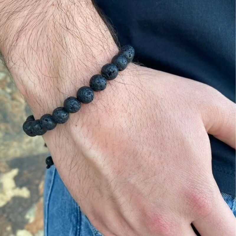 Pulsera Roca Volcánica