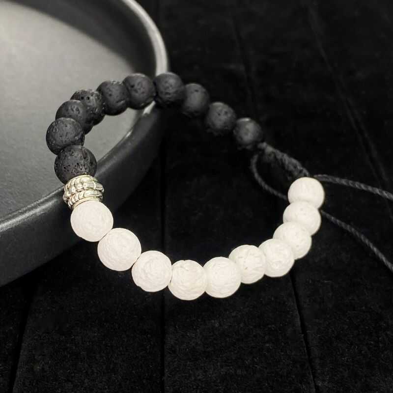 Pulsera Roca Volcánica ajustable