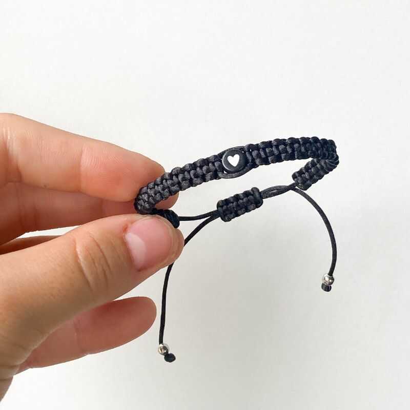 Set Hilo Negro Corazón