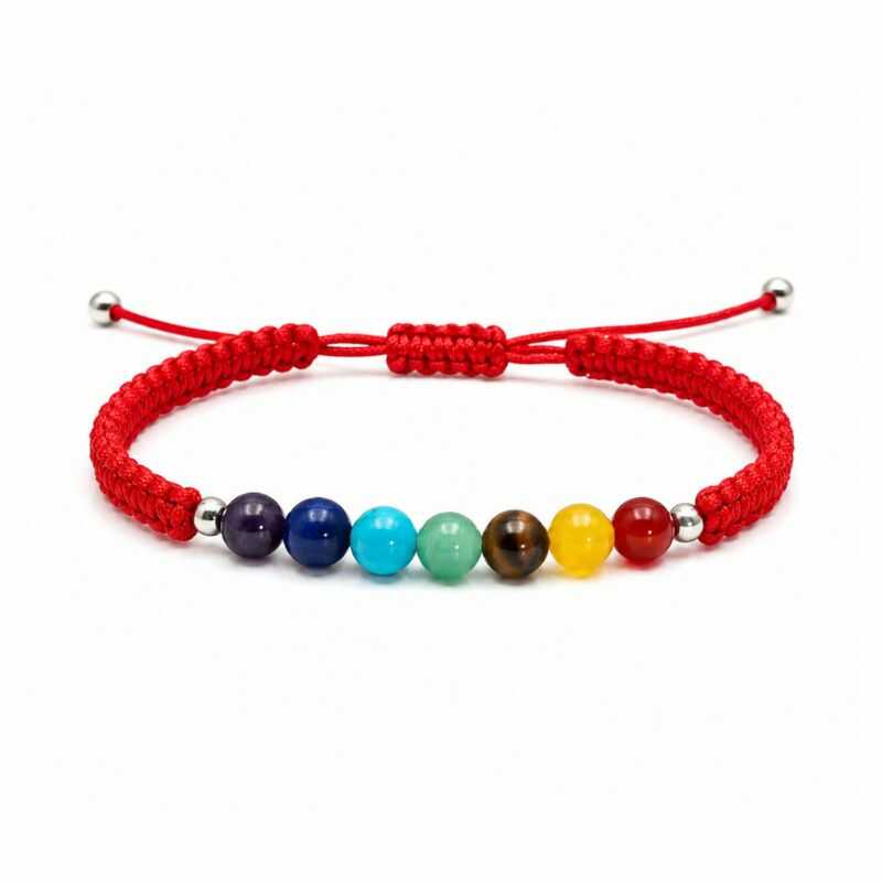 Pulsera 7 chakras hilo ajustable