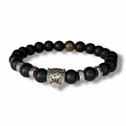 Pulsera Leopardo Ónix Mate