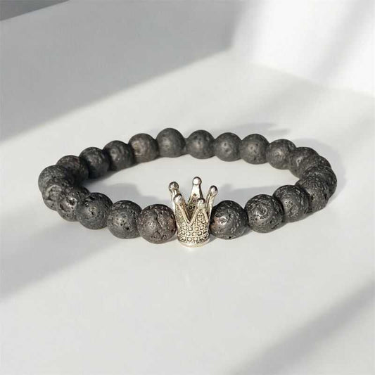 Pulsera Corona Roca Volcánica