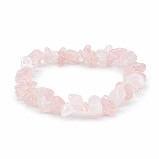 Pulsera Escallas Cuarzo Rosa