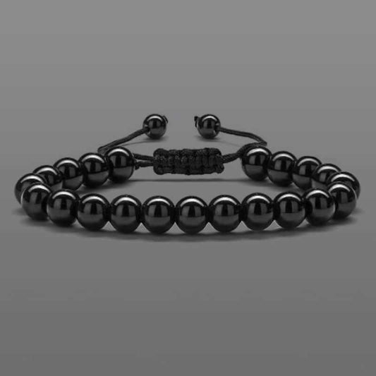 Pulsera Ajustable Ágata Negra
