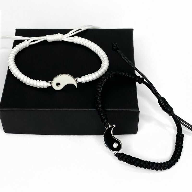 Set Pulseras Yin Yang