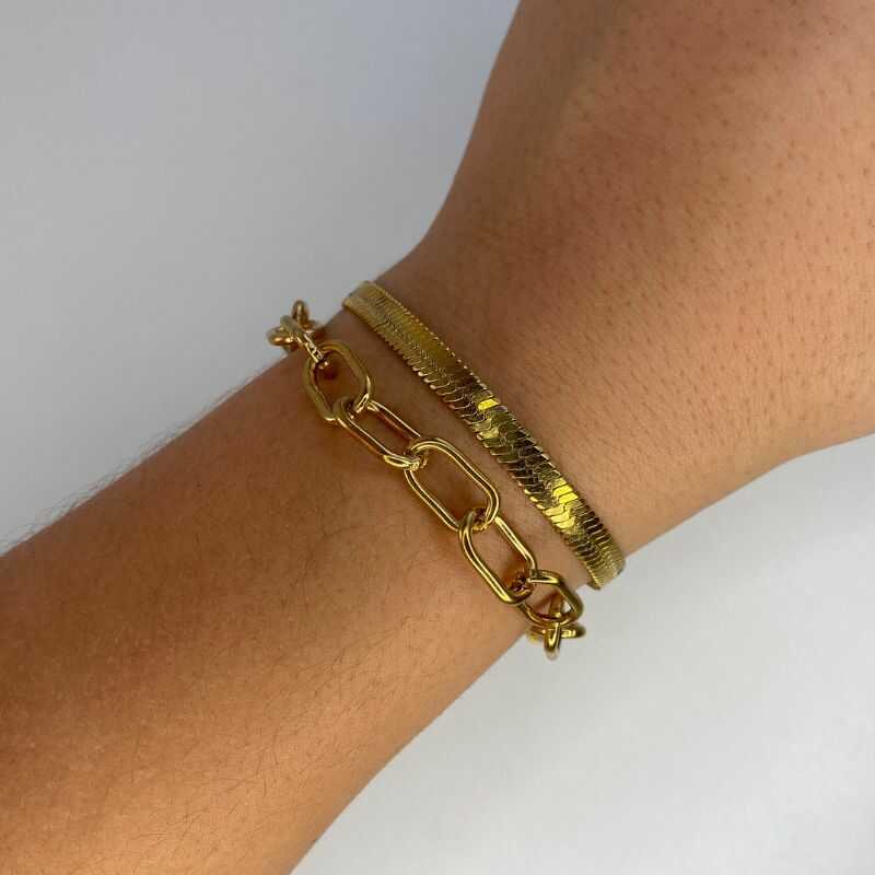 Pulsera Snake Dorada