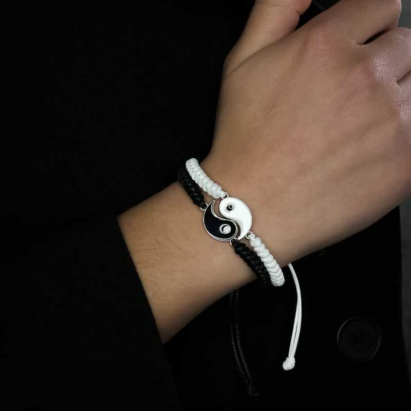 Set Pulseras Yin Yang