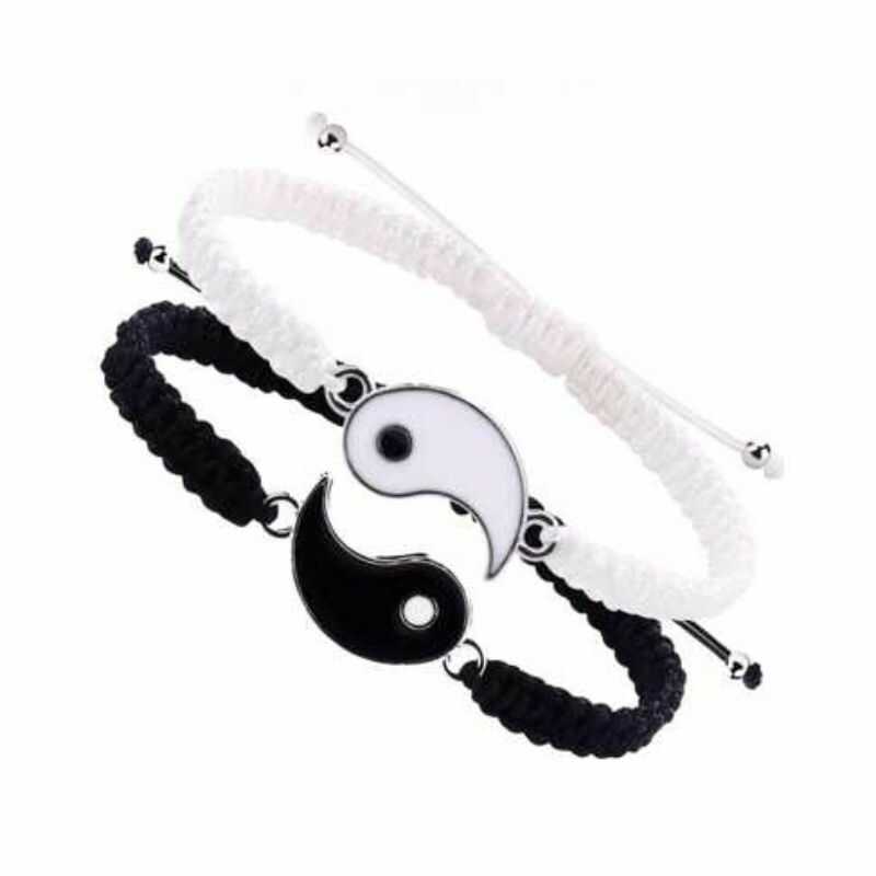 Set Pulseras Yin Yang