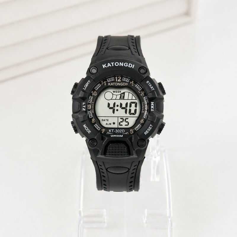 Reloj deportivo negro