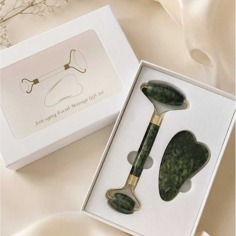 Rodillo Masajeador + Gua Sha