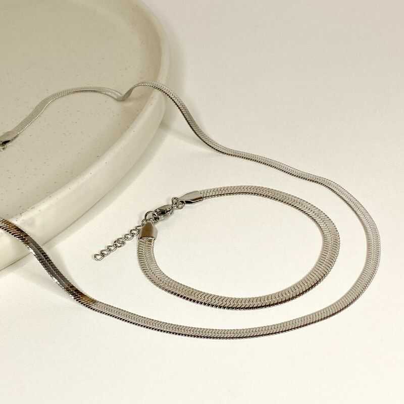 Set Snake Plateado