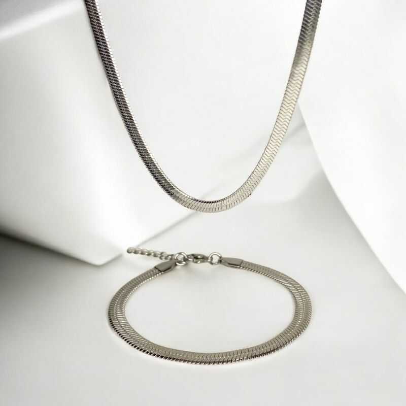 Set Snake Plateado