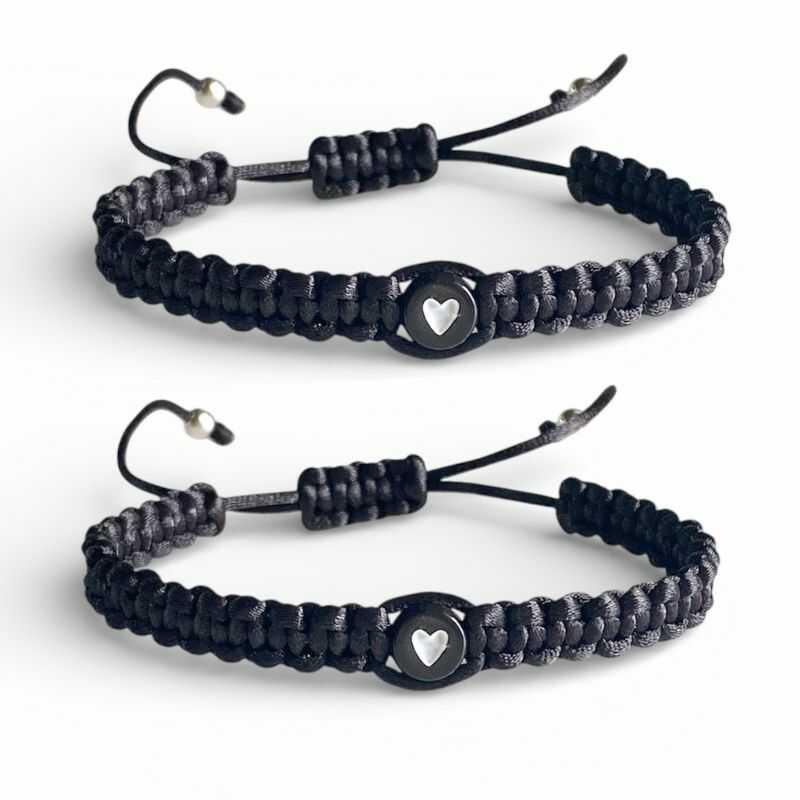 Set Hilo Negro Corazón